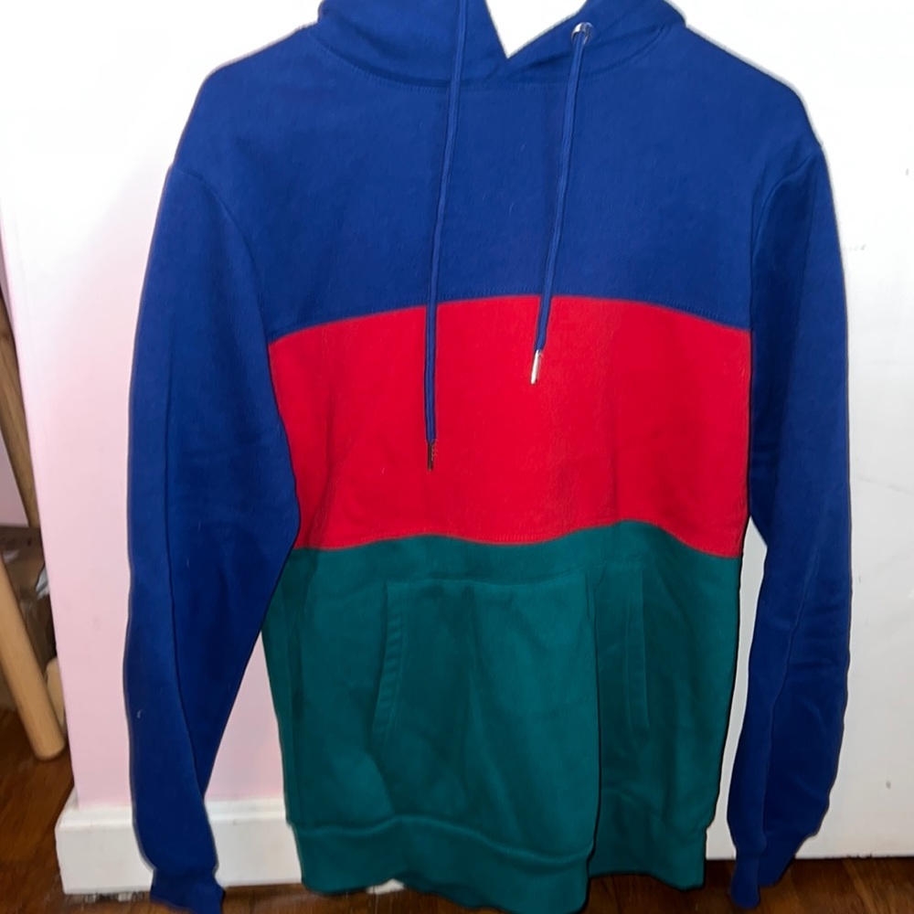 Abstract color block hoodie